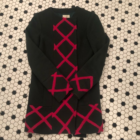 Anthropologie Elevenses Tamarisk Lattice coat sz 2 - Picture 2 of 3